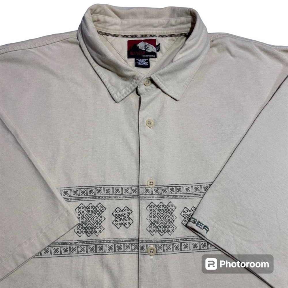 Vintage Tommy Hilfiger Western Style Short Sleeve Button UpShirt Men's Size XXL